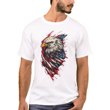 Águia Americana Patriótica Vintage 4 de Julho