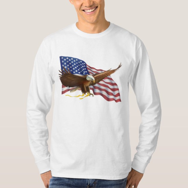 Camiseta Águia Bald Americano (Frente)