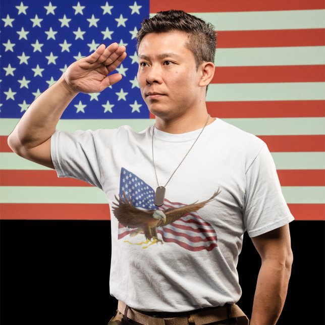 Camiseta Águia Bald Americano (Criador carregado)