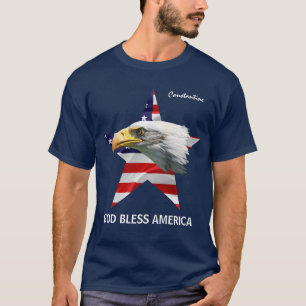 Camiseta Águia Balda, Estrela, Classe personalizável Sinali