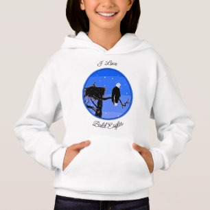 Camiseta Águia Balda no inverno - Arte original sobre a vid