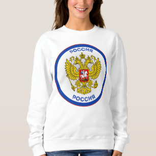 Camiseta Águia bicéfala russa em forma de círculo