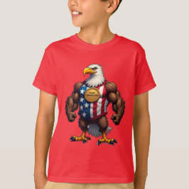 Camiseta ÁGUIA CARECA AMERICANA ORGULHOSA Patriótica 
