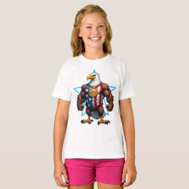 Camiseta ÁGUIA CARECA AMERICANA ORGULHOSA Patriótica 