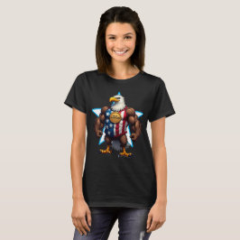 Camiseta ÁGUIA CARECA AMERICANA ORGULHOSA Patriótica 