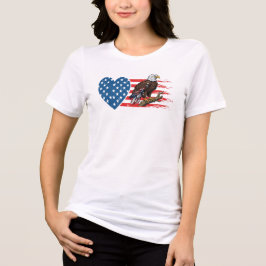 Camiseta Águia Careca, Coração da Bandeira Americana