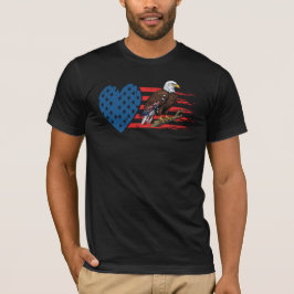 Camiseta Águia Careca, Coração da Bandeira Americana