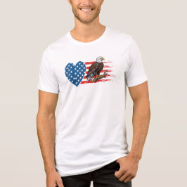 Camiseta Águia Careca, Coração da Bandeira Americana