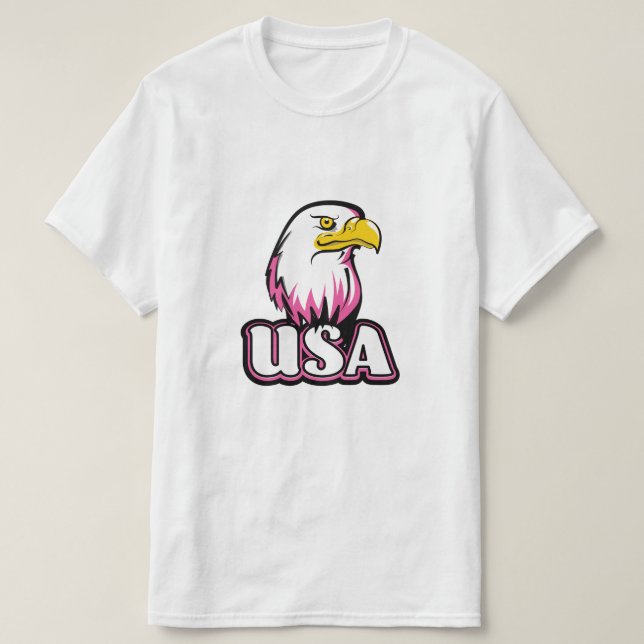 Camiseta Águia-careca dos EUA (Frente do Design)