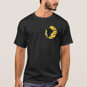 Camiseta Águia-careca impressão motivo cabeça de ave animal