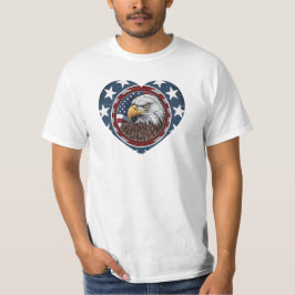 Camiseta Águia Careca Patriótica dos EUA