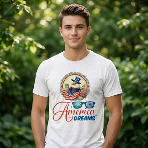 Camiseta Águia Careca Sonhos América Independência Patrióti