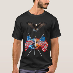 Camiseta águia careca voando, glória para a bandeira da a