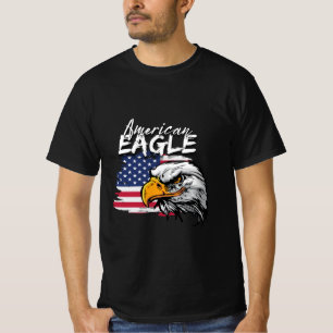 Camiseta Águia com bandeira americana