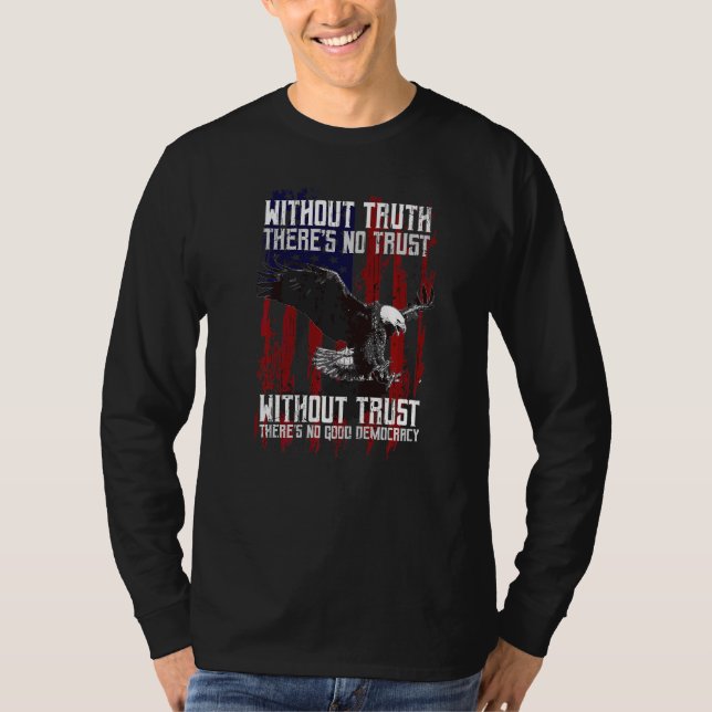 Camiseta Águia com bandeira americana (Frente)