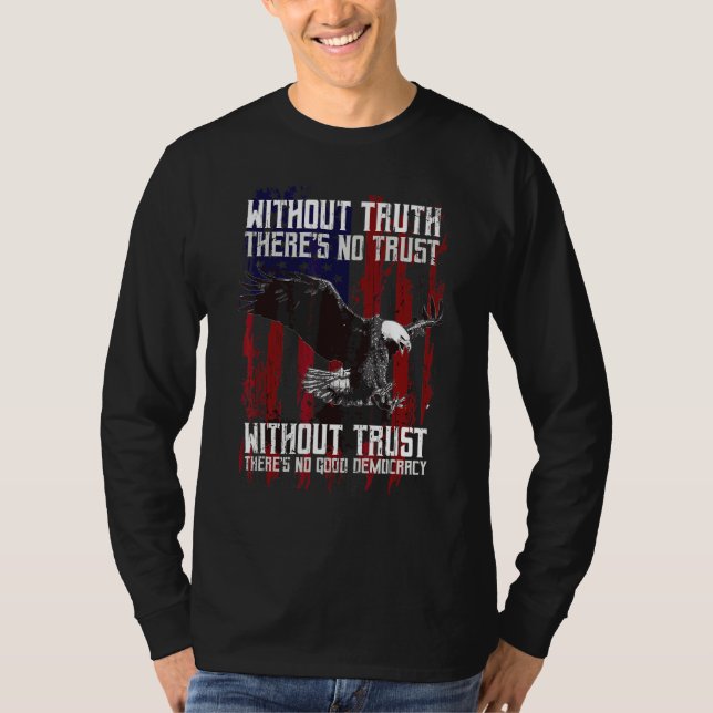 Camiseta Águia com bandeira americana (Frente)