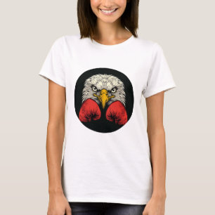 Camiseta Águia com luvas de boxe para uma declaração de box