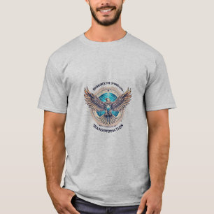 Camiseta Águia Cristal em Soar - Símbolo de Transformação