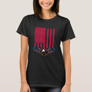 Camiseta Águia da Bandeira Americana 4 de Julho Dia da Inde