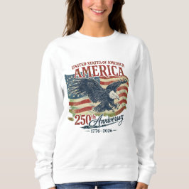Camiseta Águia da Bandeira do 250º Aniversário dos EUA Amér