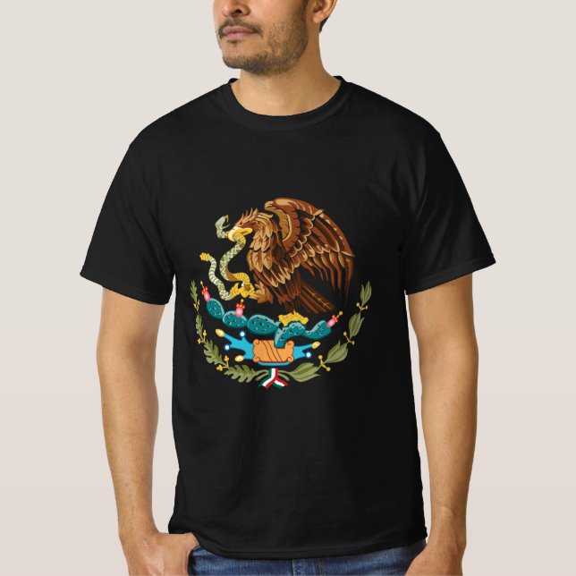 Camiseta Águia da Bandeira Mexicana (Frente)