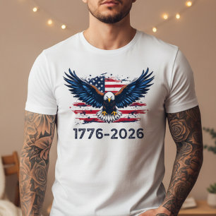 Camiseta Águia da Independência   1776-2026 Americ