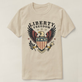 Camiseta Águia da Liberdade Americana Vintage