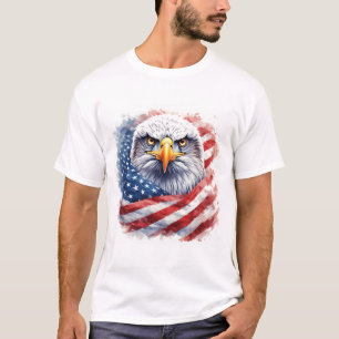 Camiseta Águia da Liberdade para Americanos Orgulhosos