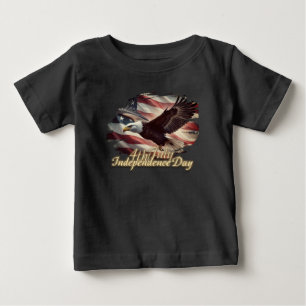 Camiseta Águia de 4 de Julho com Bandeira Americana