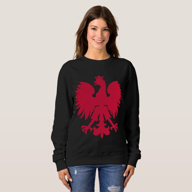 Camiseta Águia de Armas da Casaco polonesa (Frente Completa)