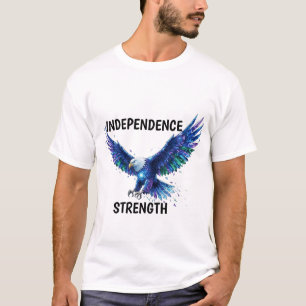 Camiseta Águia de Cristal em Voo – Independência e Força