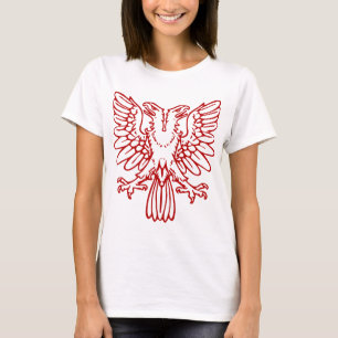 Camiseta Águia de Duas Cabeças - Vermelho Ruby