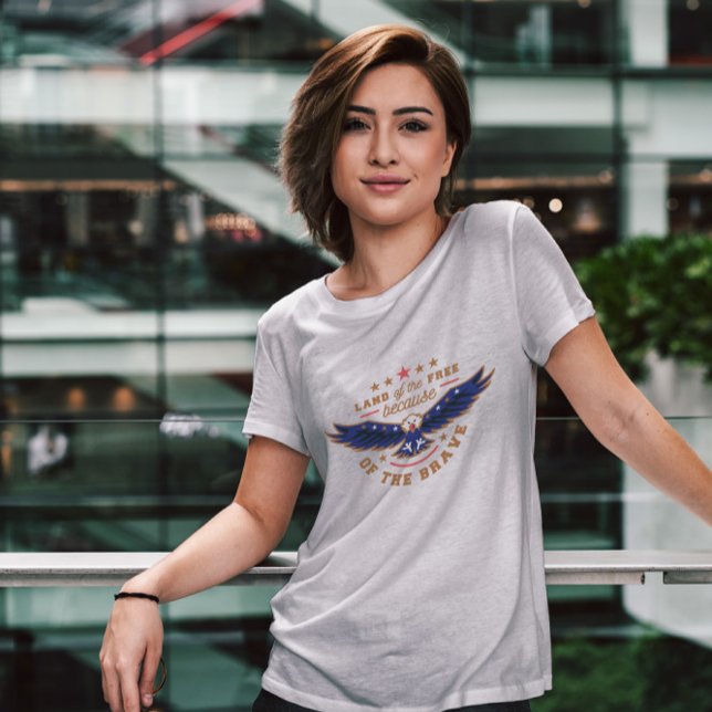 Camiseta Águia de Feriado do Dia da Independência (Criador carregado)