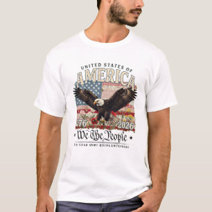 Camiseta Águia do 250º Aniversário dos EUA América