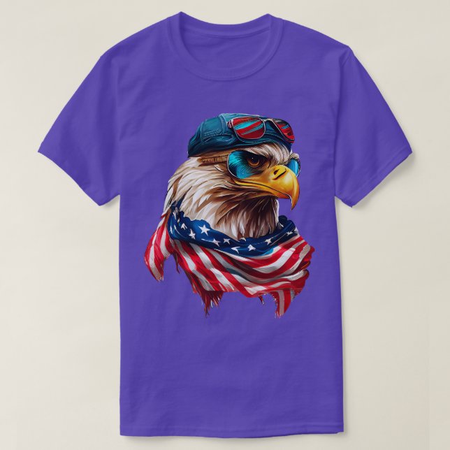 Camiseta Águia do 4 de julho (Frente do Design)
