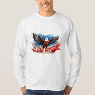Camiseta Águia do 4 de julho - Design de Arte Patriótica