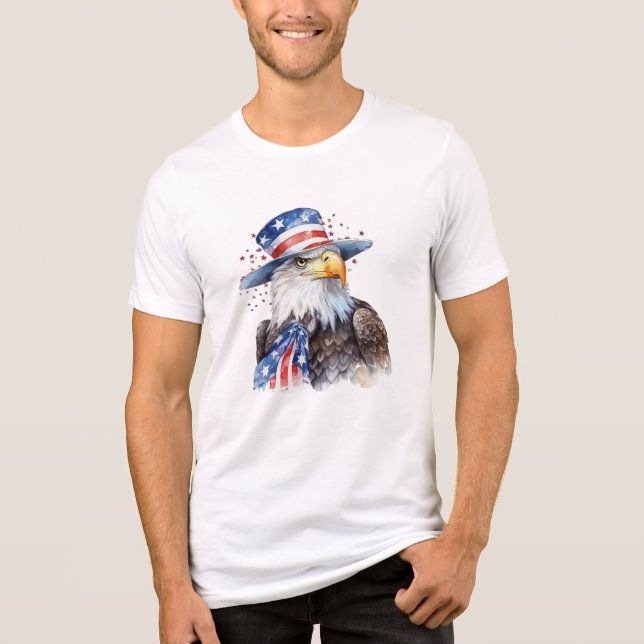 Camiseta Águia do Dia da Independência, 4 de julho (Frente)