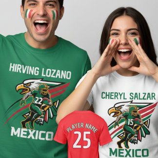 Camiseta Águia do Futebol Mexicano Dinamismo Orgulho Nacion
