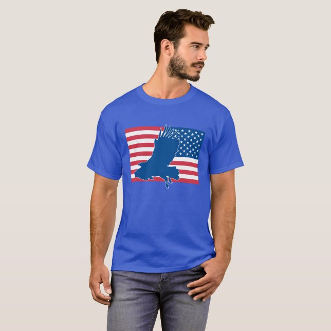 Camiseta águia dos EUA (Frente Completa)