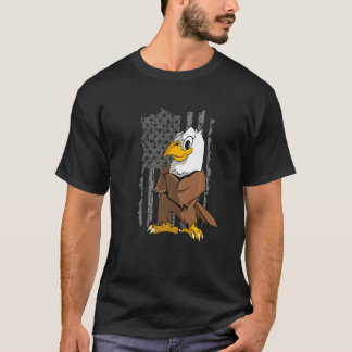 Camiseta Águia dos EUA Bandeira Americana dos EUA  2