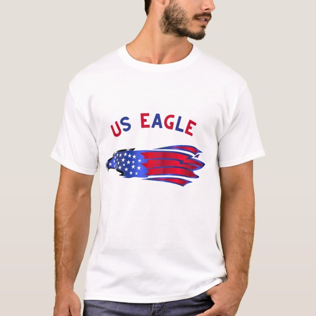 Camiseta Águia dos EUA Símbolo de Liberdade (Frente)