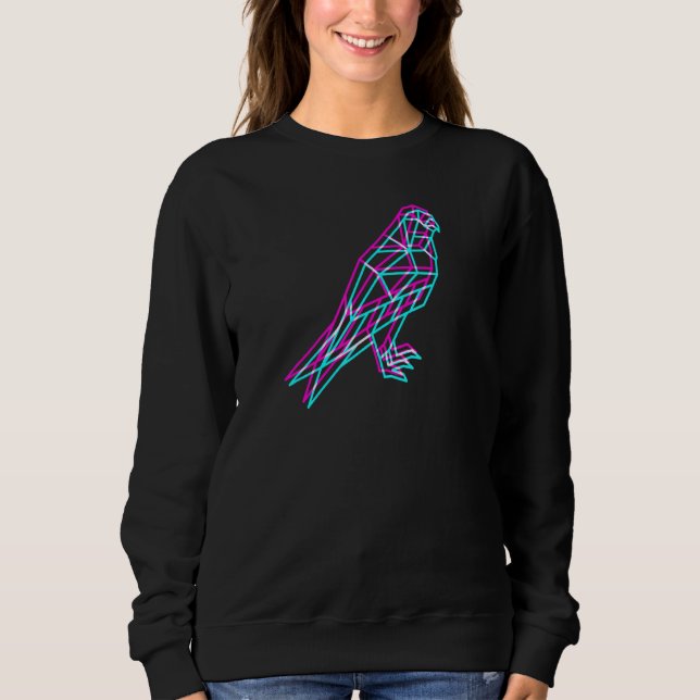 Camiseta Águia Eletrônica Soft Poligon Bald Eagle (Frente)