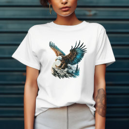 Camiseta Águia em Aquarela