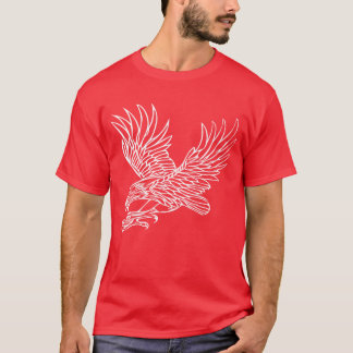 Camiseta Águia Em Voo De Apanhar Para Falconas De Pássaros