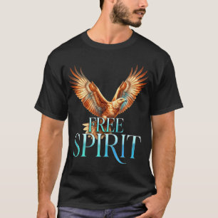 Camiseta Águia Espírito Livre Roupas de Rua Vintage