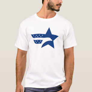 Camiseta Águia Estrela Patriótica Americana