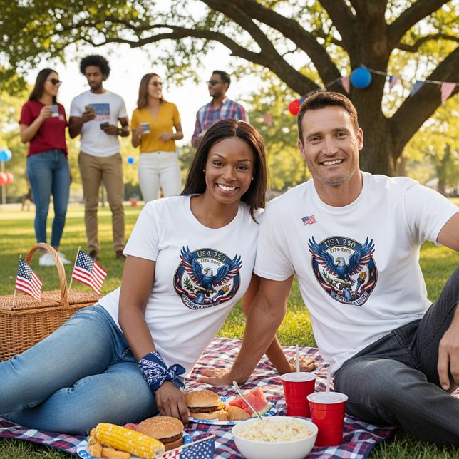 Camiseta Águia EUA 250 (Criador carregado)