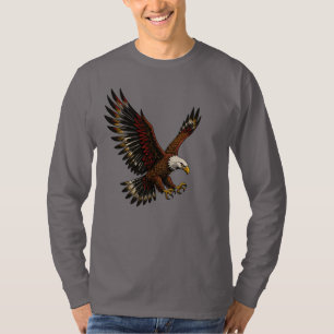 Camiseta Águia feroz em voo