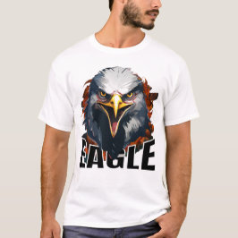 Camiseta águia feroz - Patriótico Americano Bold