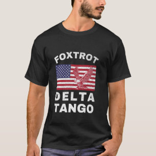 Camiseta Águia Foxtrots Delta Tangos Engraçados Foxtrots De